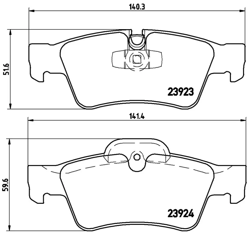 Pastilha de Freio Traseiro Brembo Mercedes G63 AMG ,ML350/500 - P50064 - Imagem 4