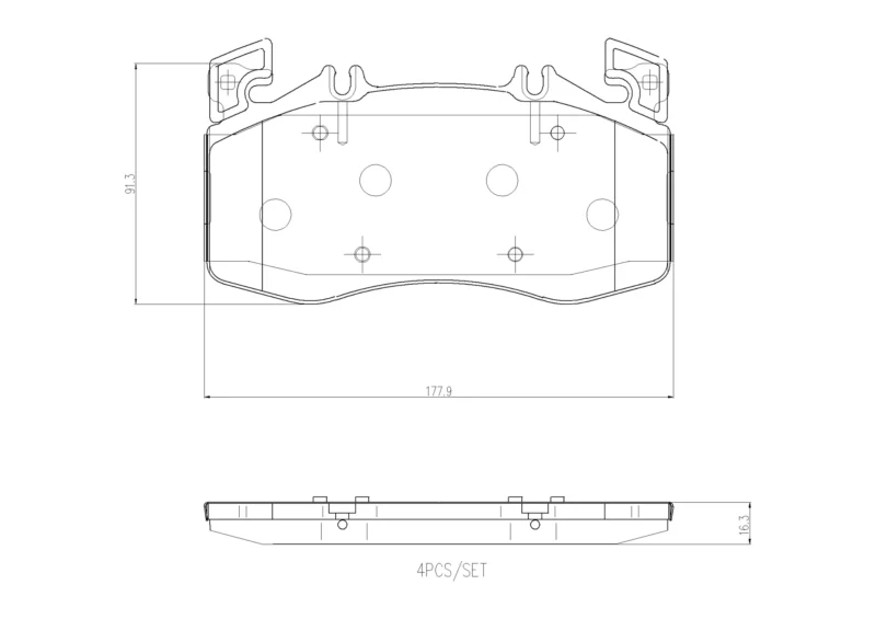 Pastilhas de Freio Dianteira Brembo Cerâmica Mercedes - P50163 - Imagem 2
