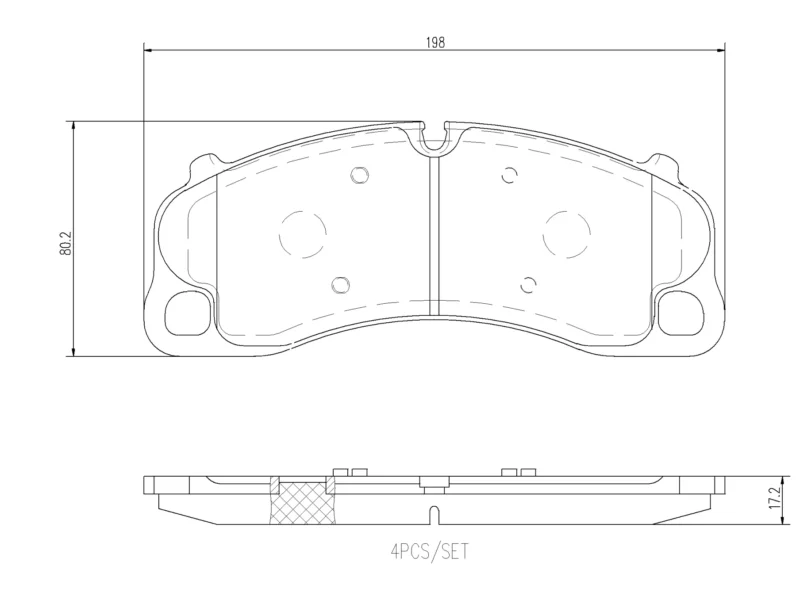 Pastilhas de Freio Dianteiro Brembo Porsche - P65045N