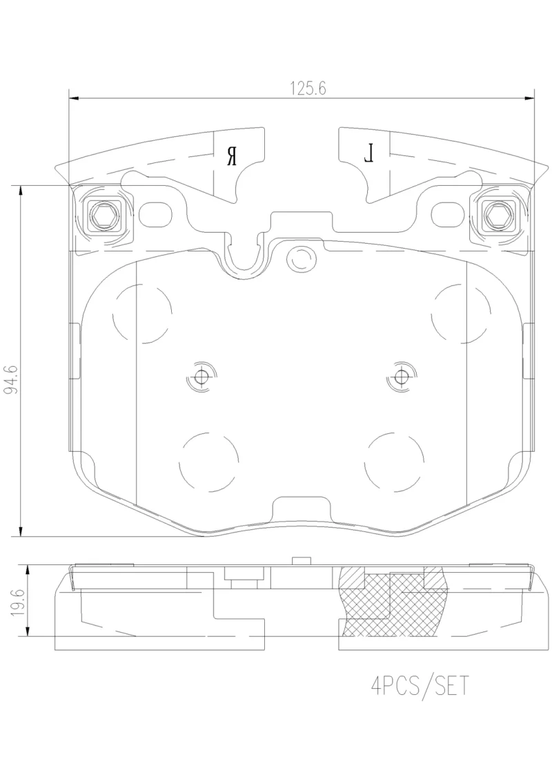 Pastilhas de Freio Dianteira Brembo Cerâmica BMW 330i 320i Série 5/6/7 - P06099N - Imagem 2