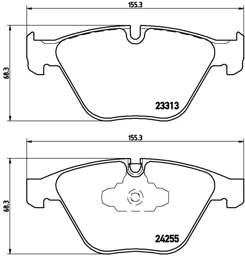Pastilhas de Freio Dianteira Brembo Cerâmica BMW X1 318i -  P06055 - Imagem 4