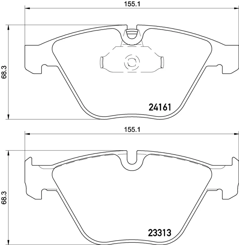 Pastilhas de Freio Dianteira Brembo  BMW 330i 335i 328i - P06081 - Imagem 4