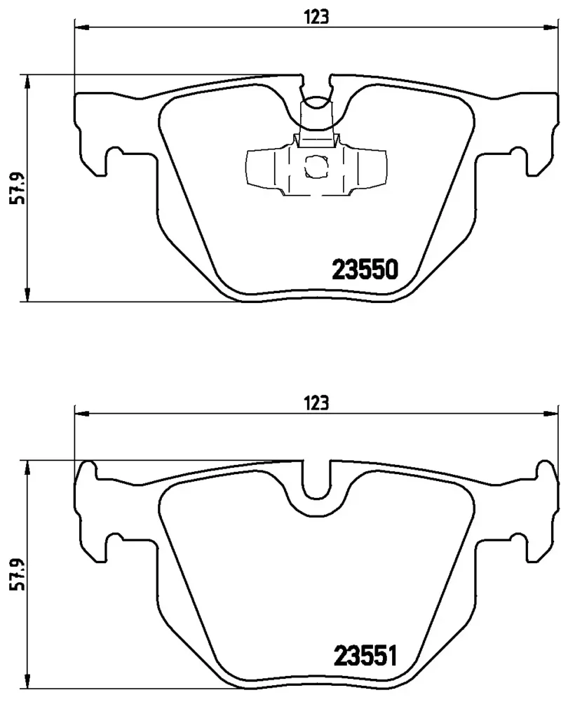 Pastilhas de Freio Traseira Brembo BMW 328i 330i 335i - P06039 - Imagem 4
