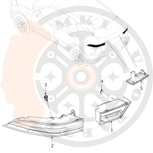 Lanterna Traseira Lado Direito — Jaguar E-PACE — J9C33170 (J9C3-13404-CD)