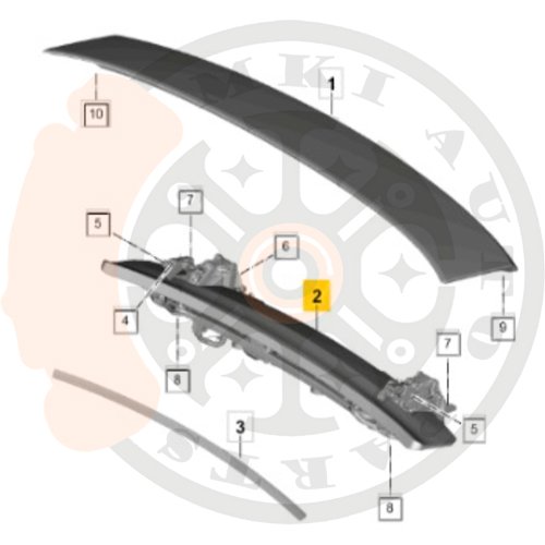Unidade de Acionamento do Spoiler Traseiro — Porsche Panamera — 976-827-677-A-OK1