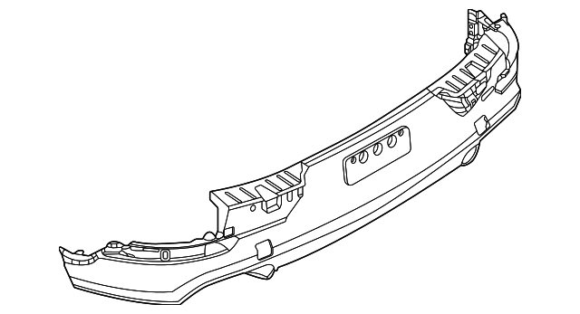 Para-choque Traseiro (Cobertura) Preto Fosco — Porsche Cayenne — 9Y0-807-543-C-OK1